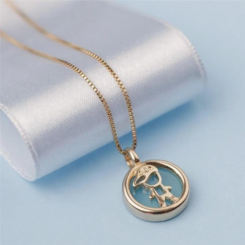 Colar Ágata Azul Céu Menino