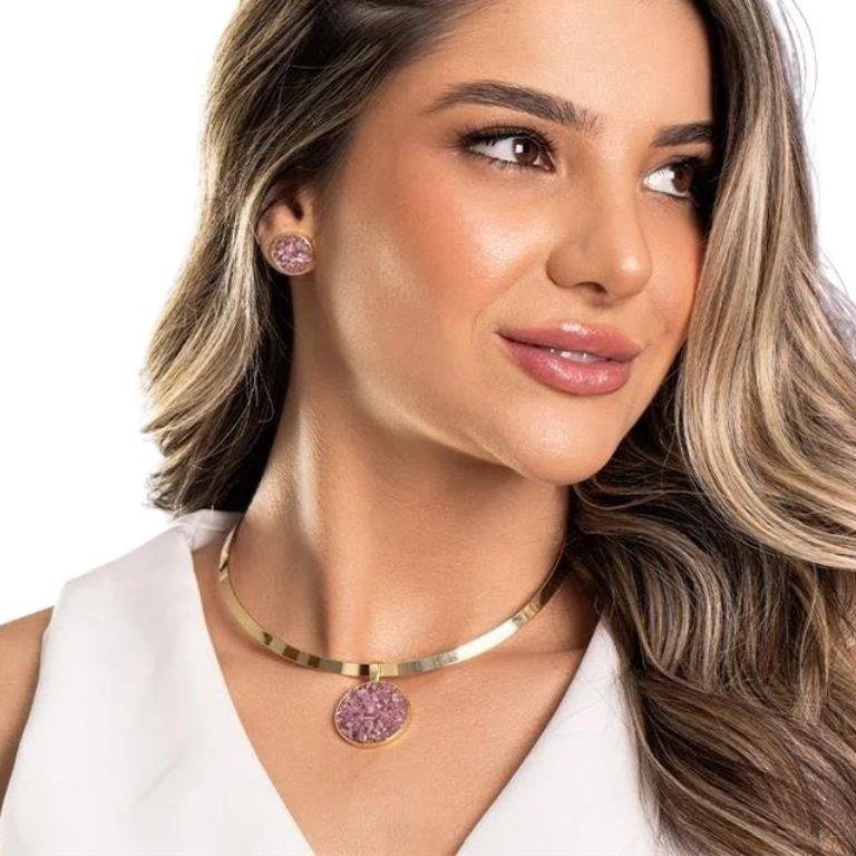 Conjunto Fragmentos Pedra Rodonita 