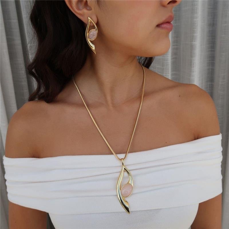 Conjunto Quartzo Rosa 