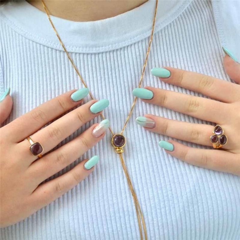 Colar Pedras Naturais Gravatinha Ametista